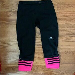 Adidas cropped pants 💓💓💓